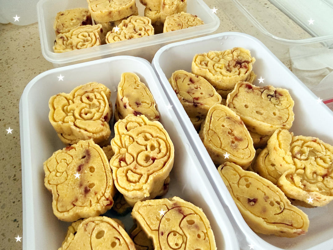 蔓越莓绿豆冰糕