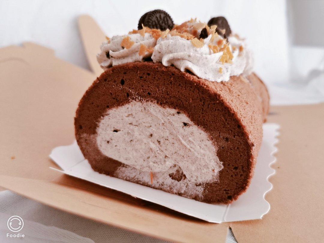 巧克力冰激凌蛋糕卷