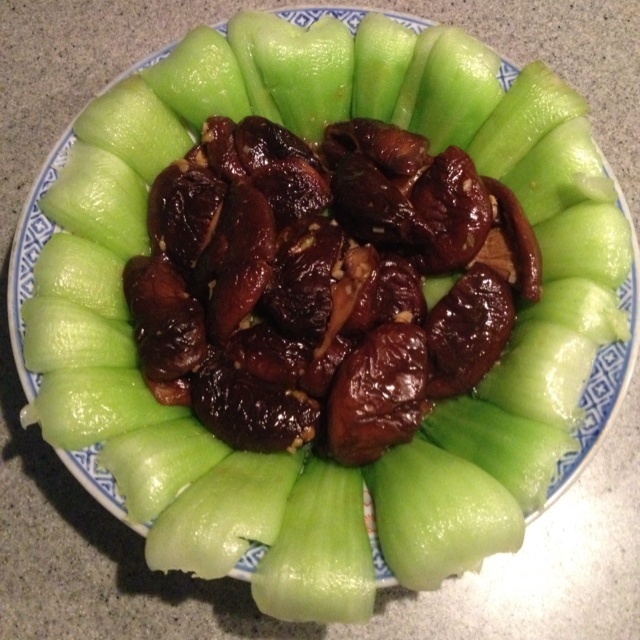 香菇炒油菜