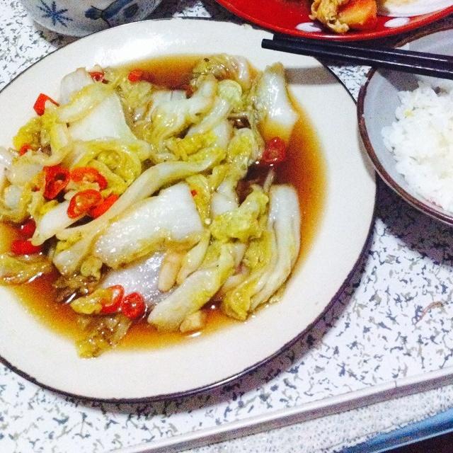 炝炒白菜的做法