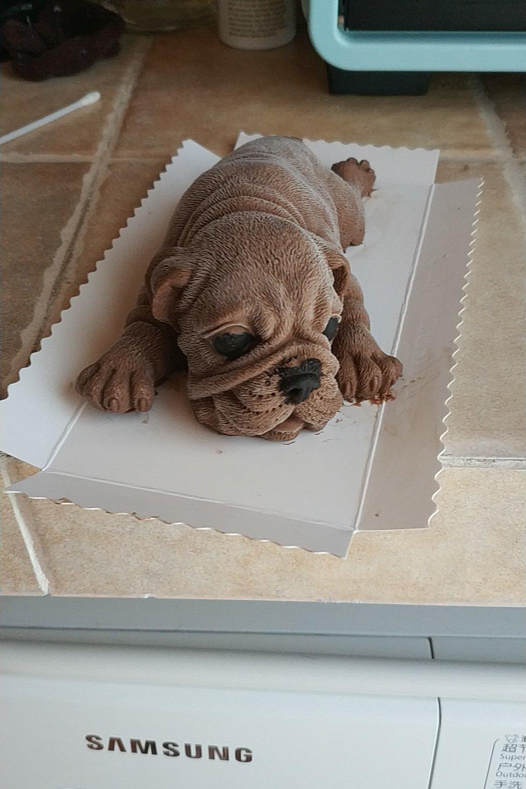 morgana_f做的法斗巧克力慕斯蛋糕