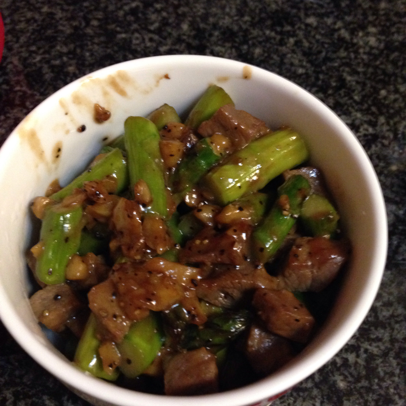 【曼食慢语】蚝油芦笋牛肉粒