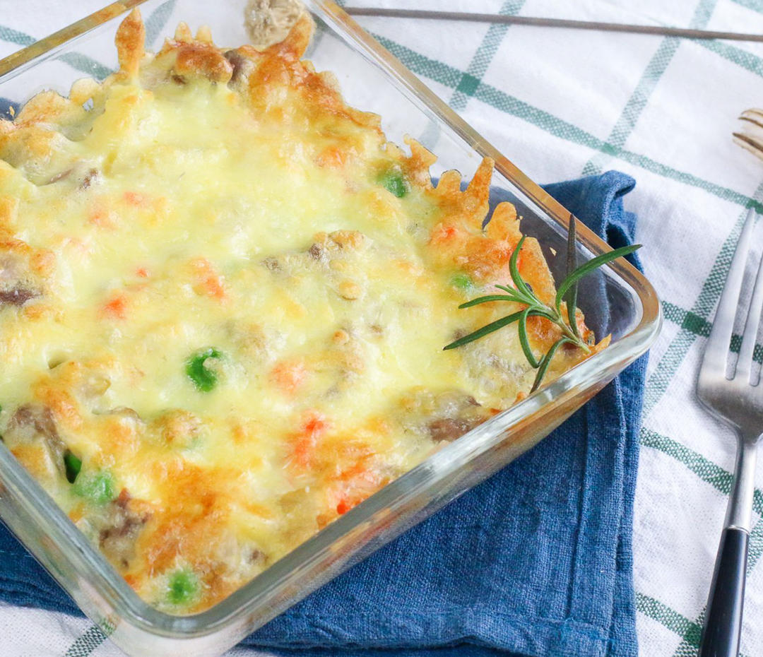 牛肉杂蔬焗饭（吃不腻的宝宝辅食）