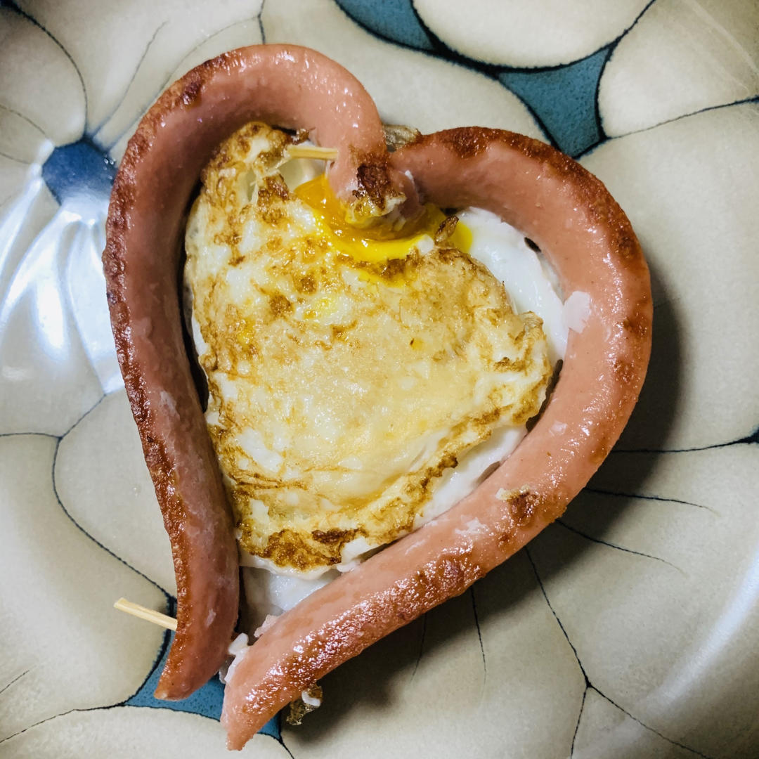 营养早餐&爱心煎蛋～不用模具小白也能做
