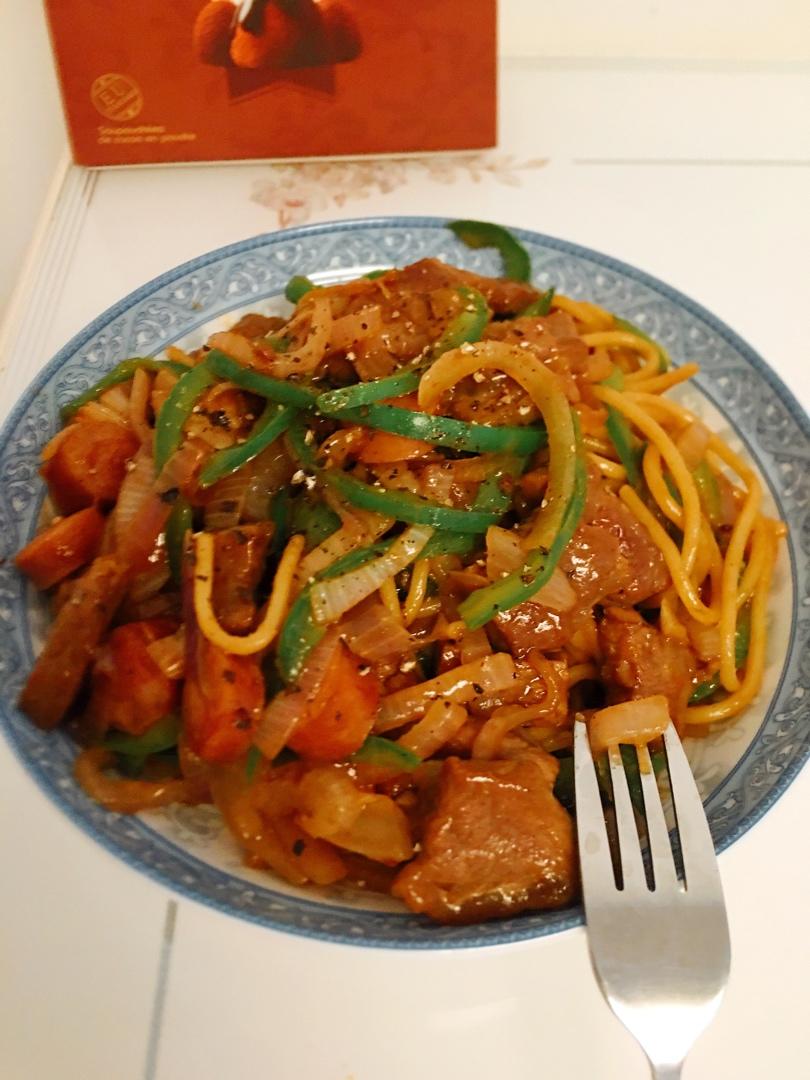 比餐厅好吃的黑椒牛柳意面🍝零失败简单教程