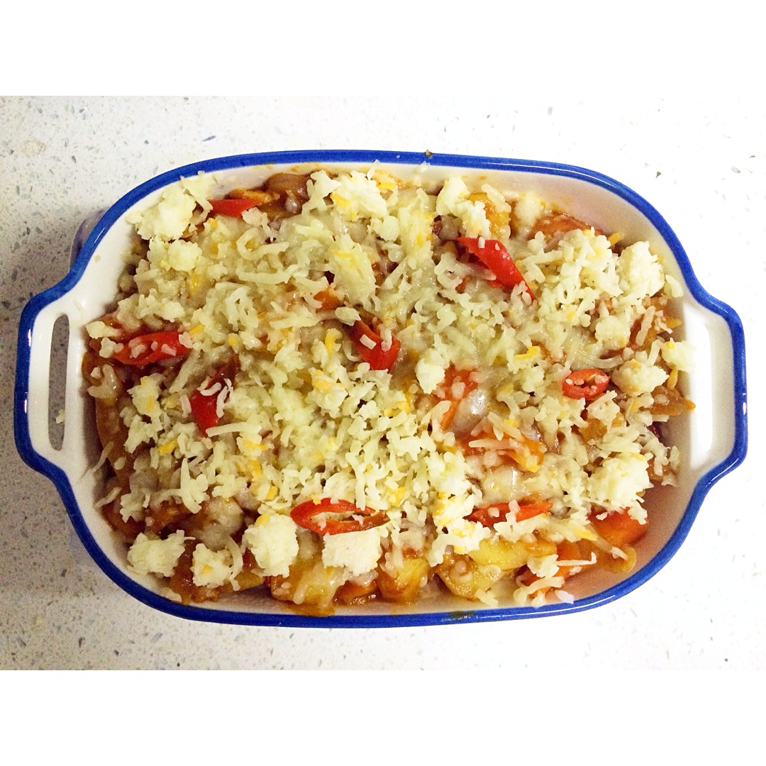 番茄鸡肉浓情焗饭【两人份】