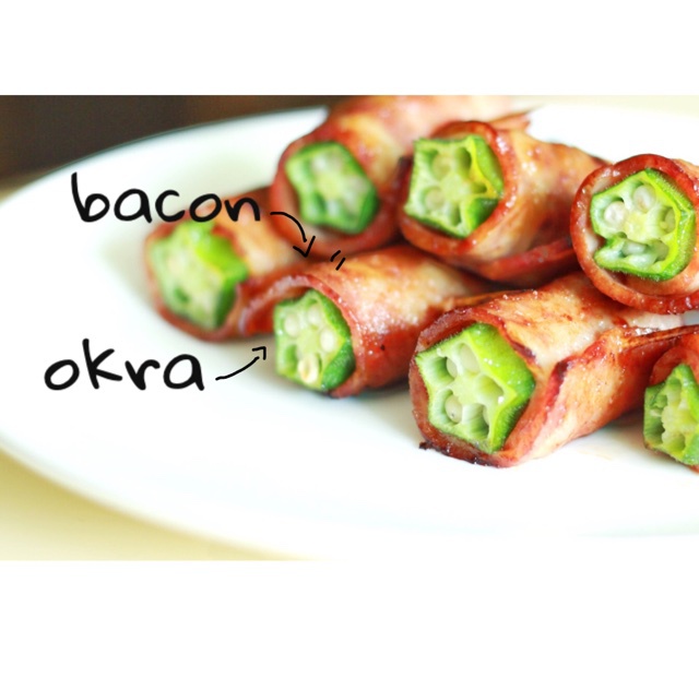 培根秋葵卷