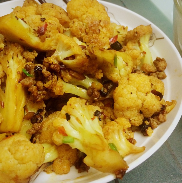 老丁的私房菜-干锅花菜