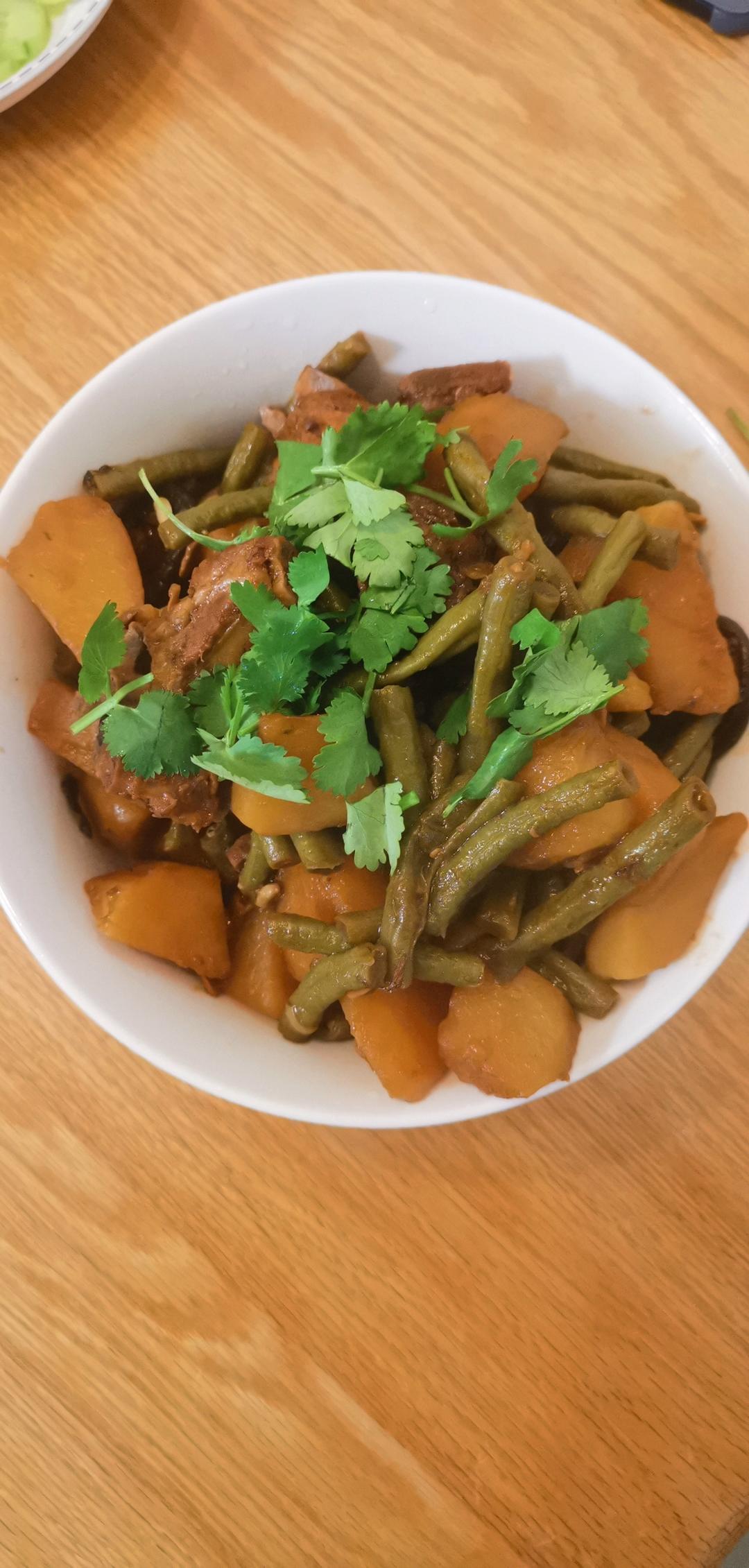 土豆豆角炖排骨