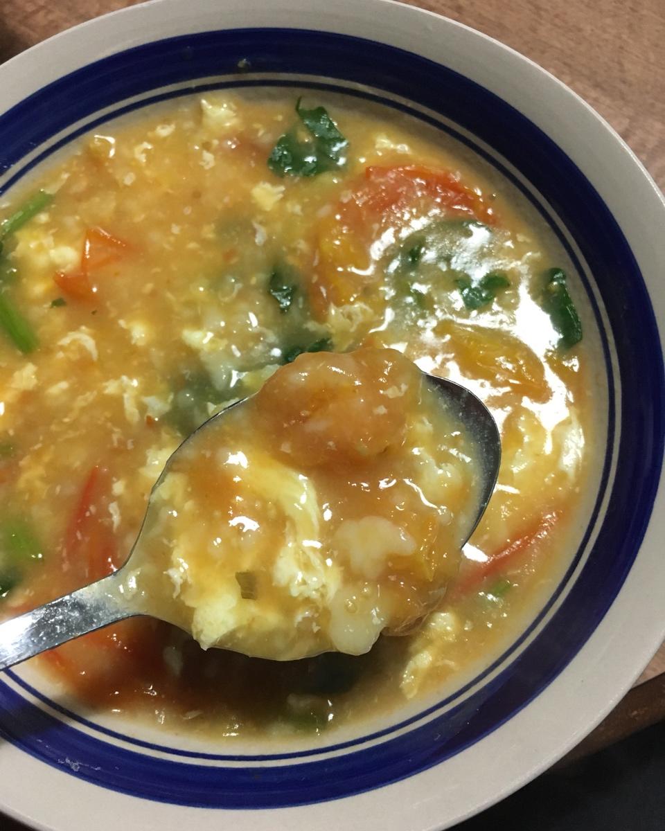 西红柿鸡蛋疙瘩汤