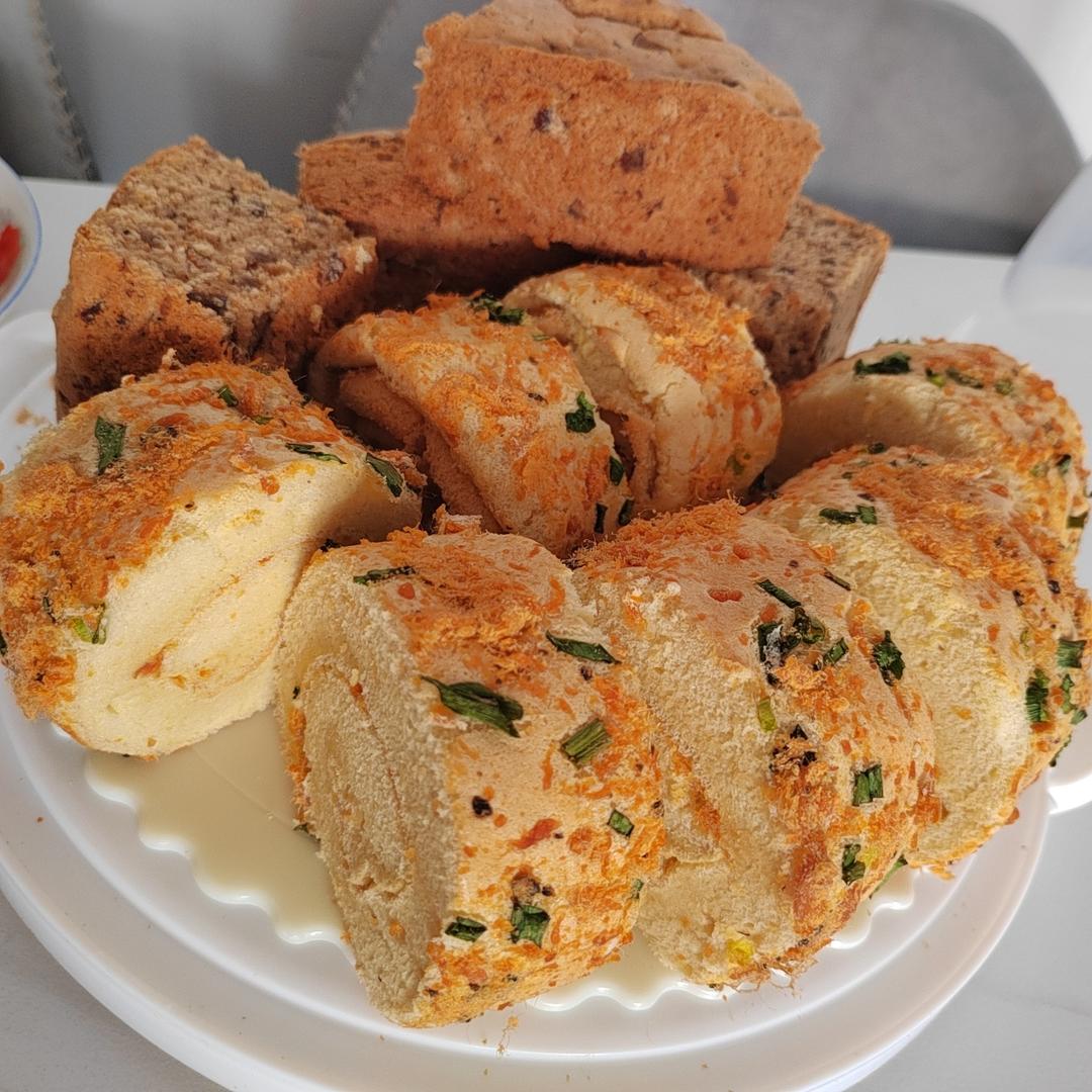 香葱肉松卷 蛋糕卷-无敌美味