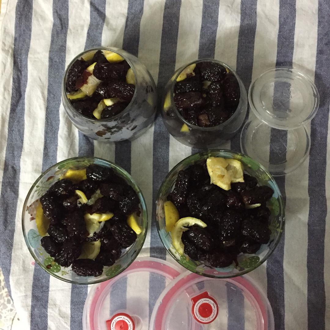 蜜饯柠檬黑枣