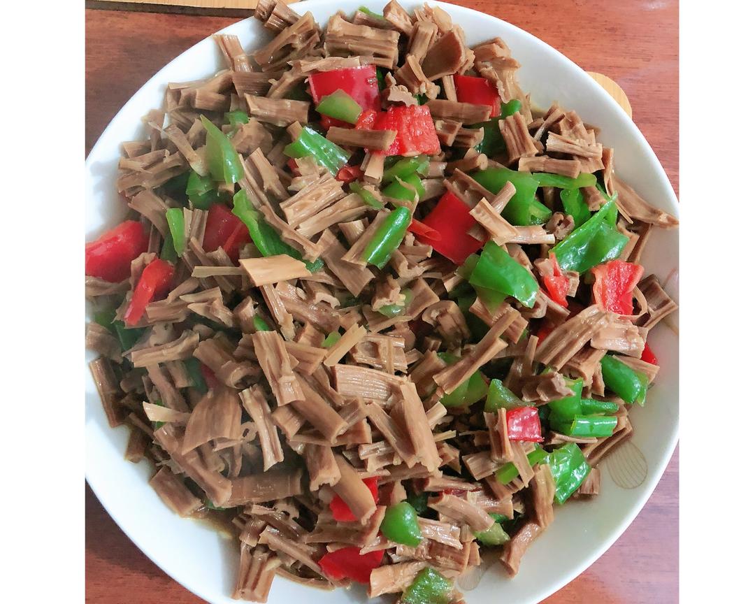 青椒炒笋干