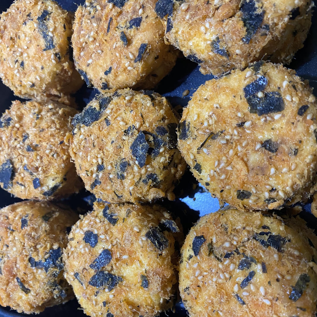 【海苔肉松小贝】酥松香甜，不浪费边角料