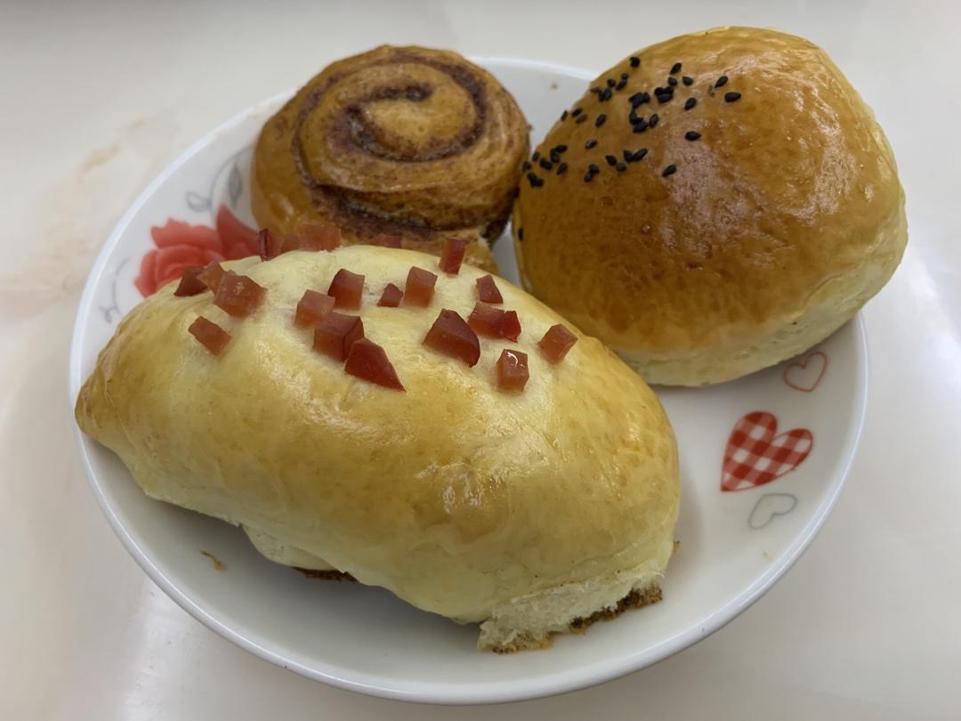 香葱火腿肉松面包