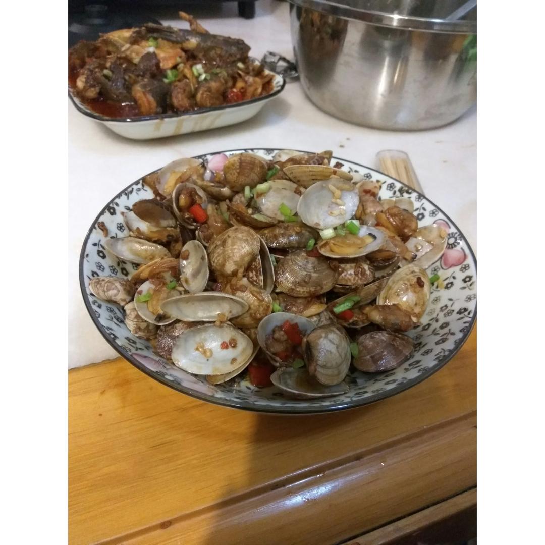 辣炒花甲