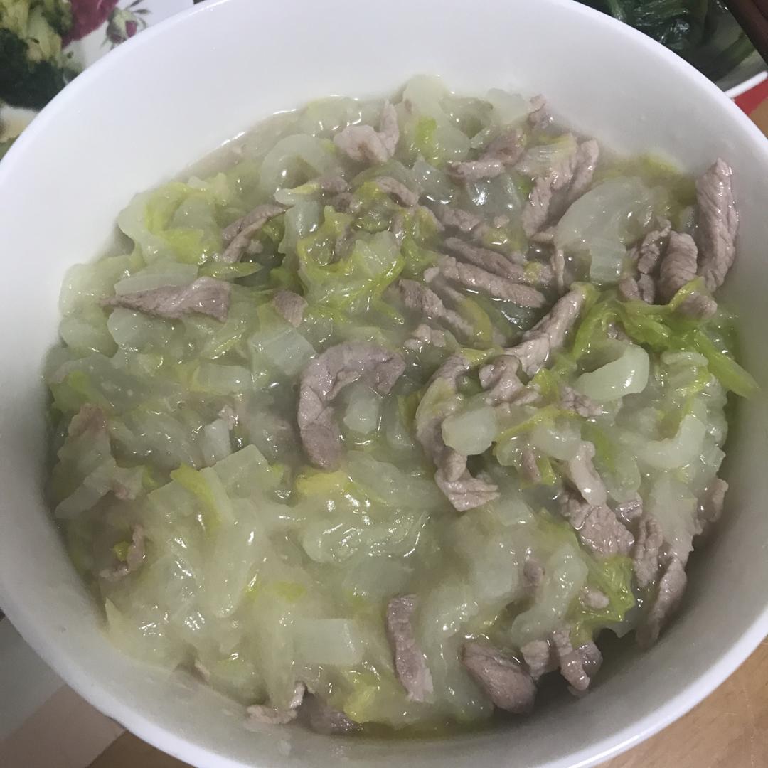 白菜烂糊肉丝