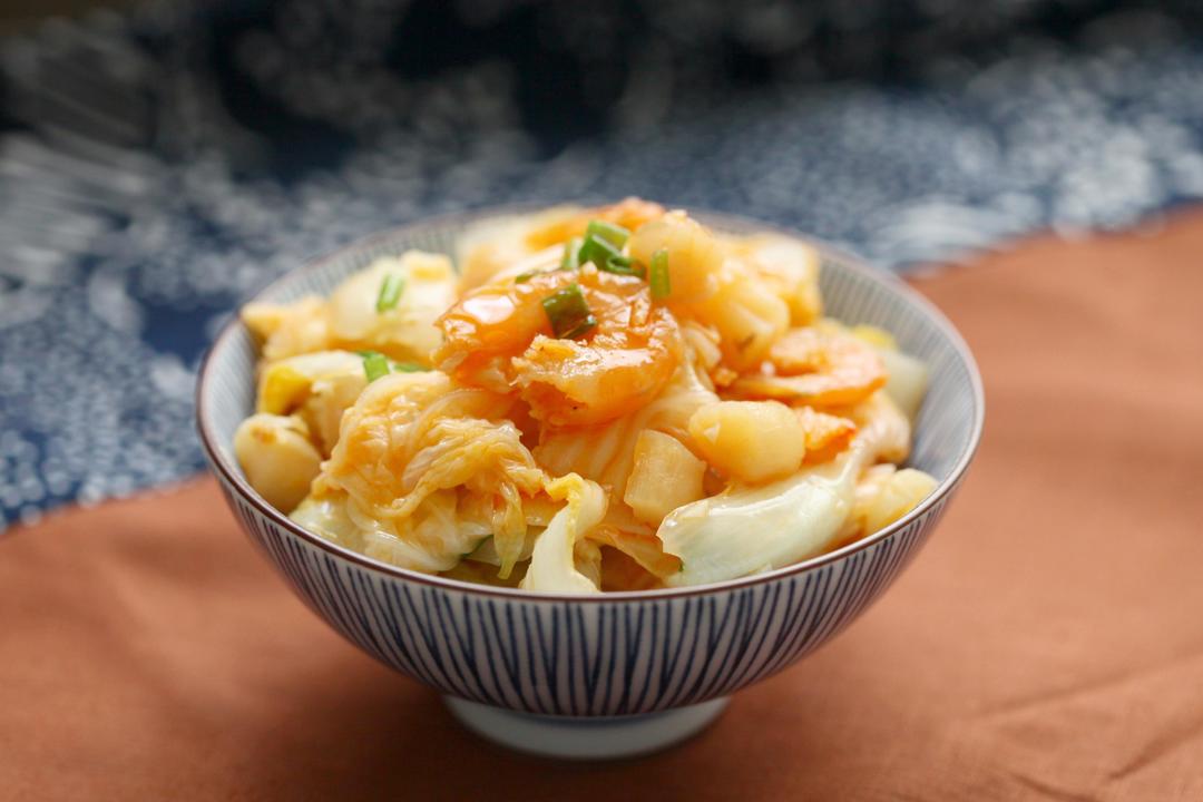 虾油银丝王菜的做法