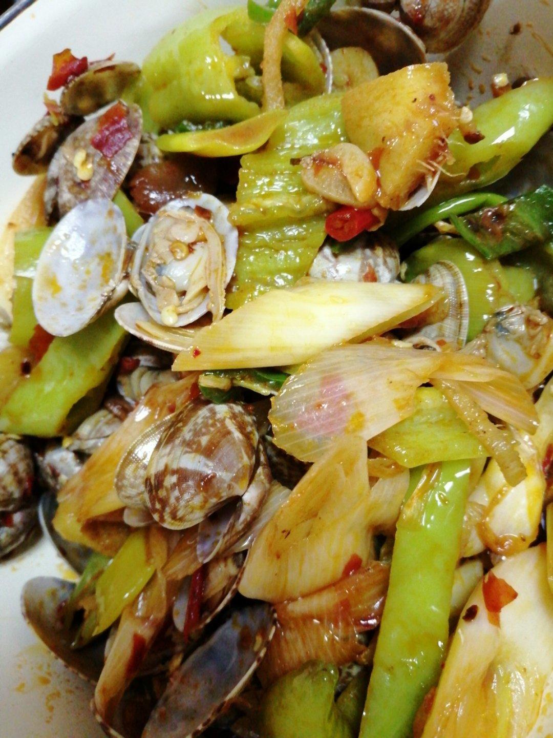 赛过大排档的爆炒花蛤