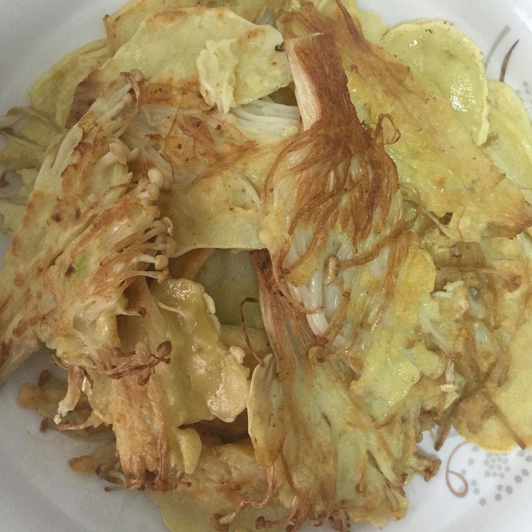 金针菇蛋饼