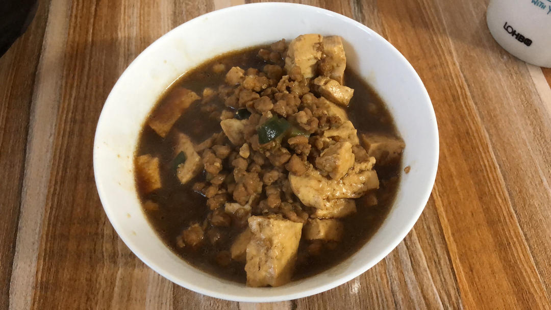 肉末内酯豆腐