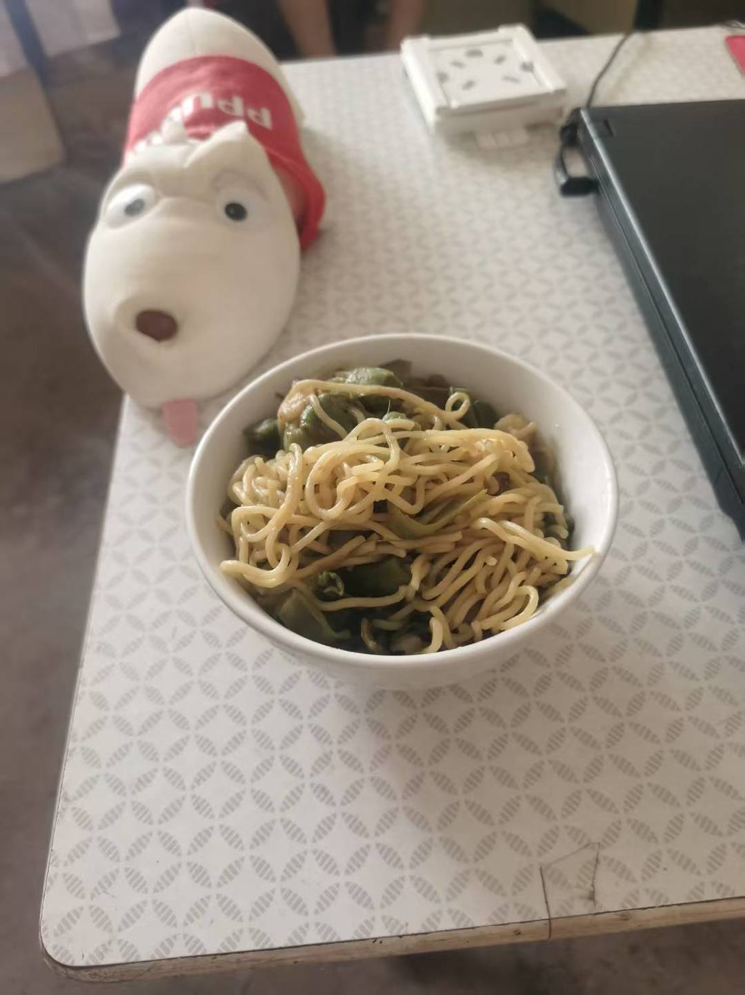 土豆豆角焖面【无油素食】
