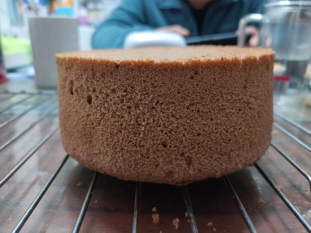 可可摩卡奶油蛋糕（香蕉馅）附可可戚风胚制作