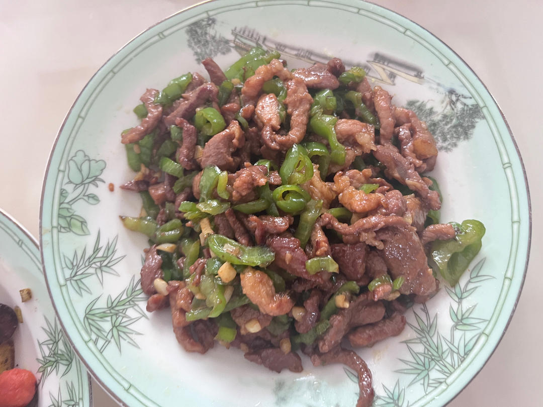 青椒炒肉丝