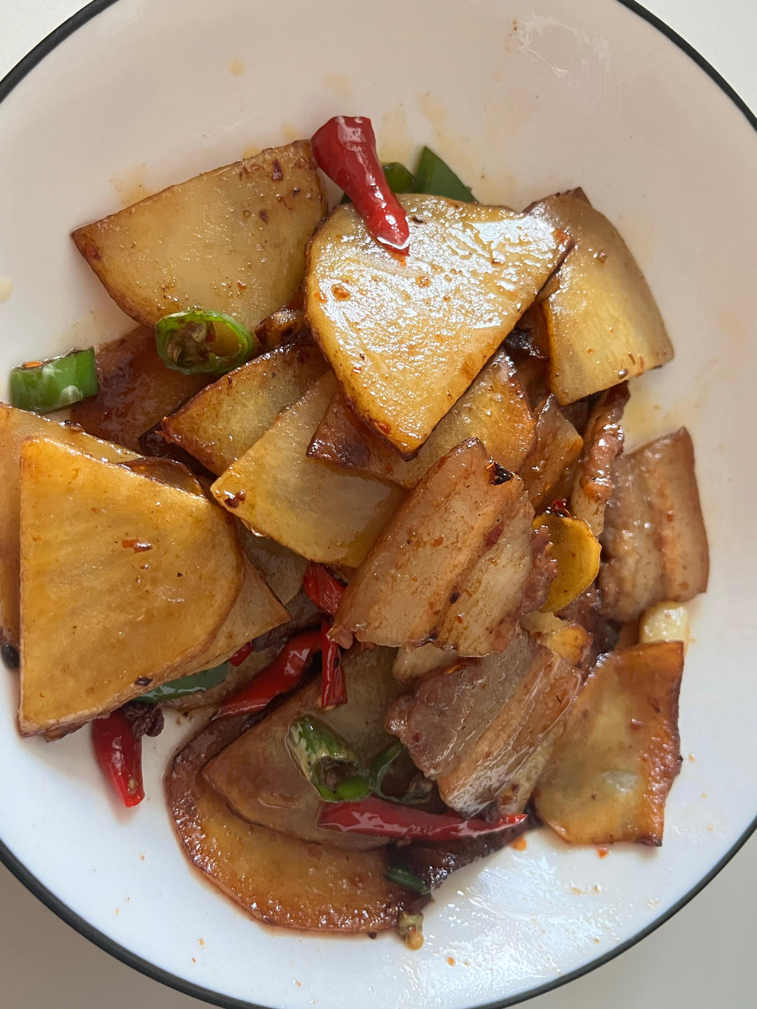 好吃超级下饭版土豆片盐煎肉