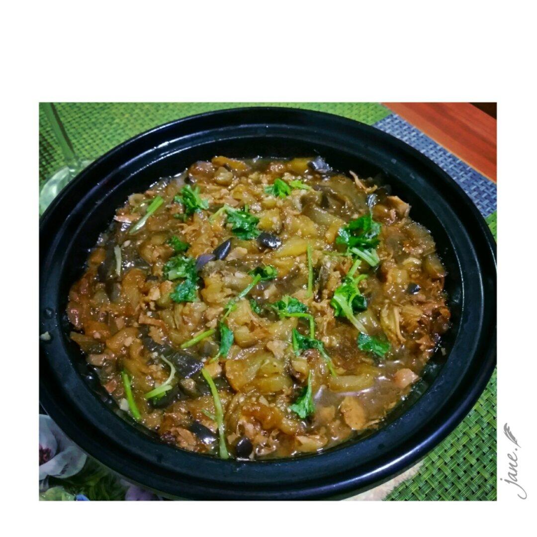 肉末茄子粉丝煲