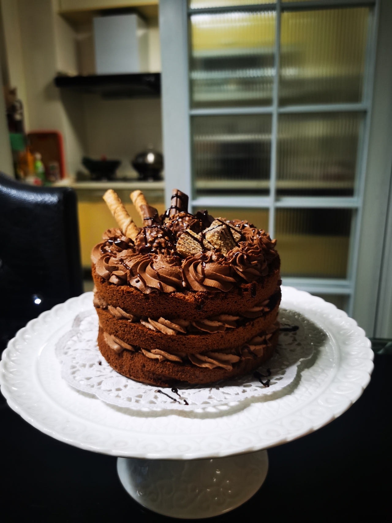 巧克力裸蛋糕