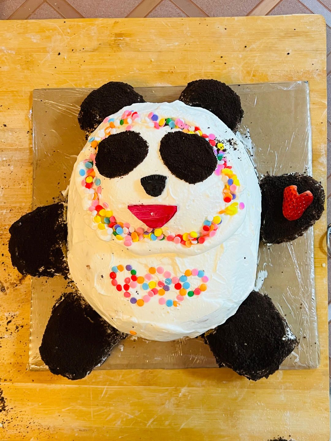 熊猫蛋糕～你现在叫“冰墩墩儿”
