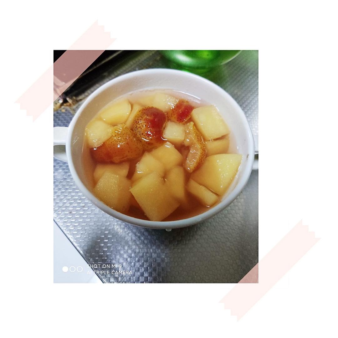 山楂苹果糖水