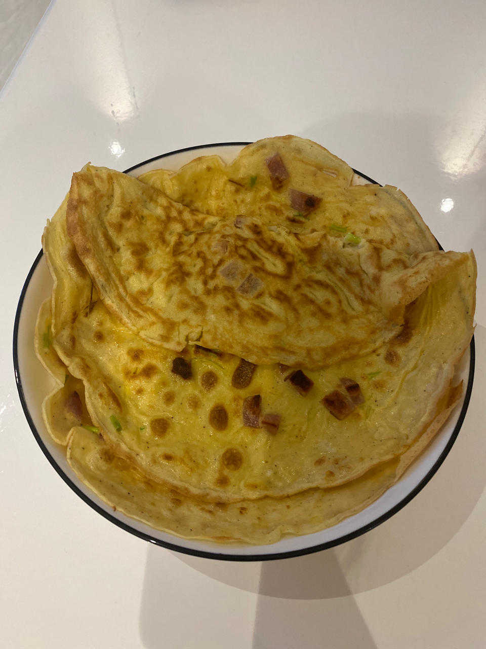 家常葱花鸡蛋饼 快手早餐 上班族必备 营养又健康 附细节视频详解