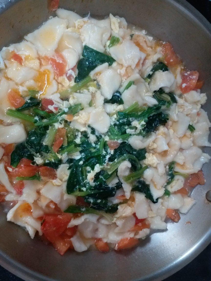 西红柿鸡蛋面片 （内附揪面片教程）