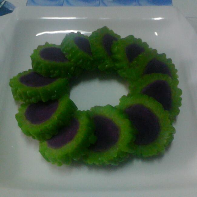 紫薯苦瓜圈的做法