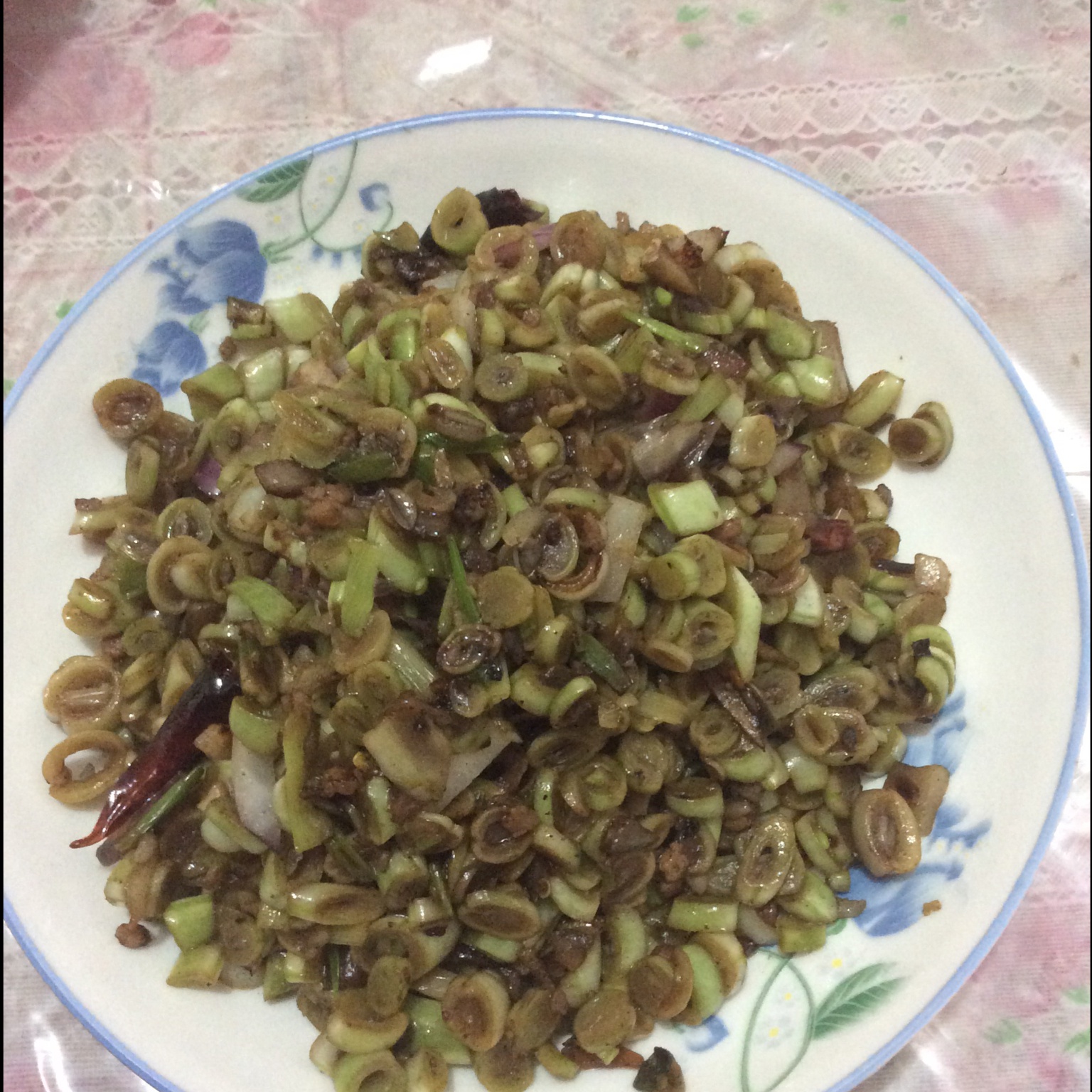肉沫豆角下饭菜