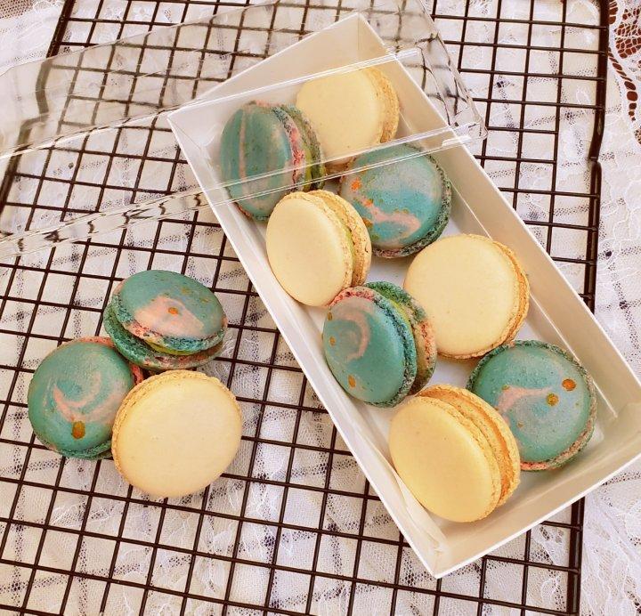 星空马卡龙制作方法(圣诞节彩蛋:饼身的制作)