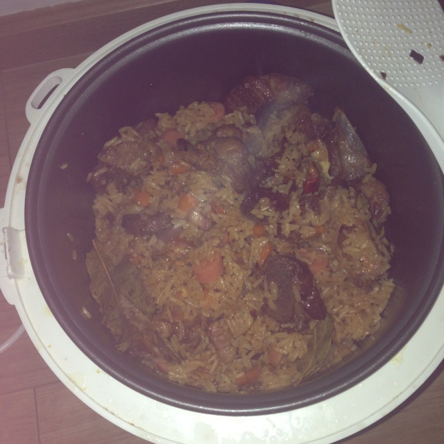 喷香排骨焖饭（爆好吃）
