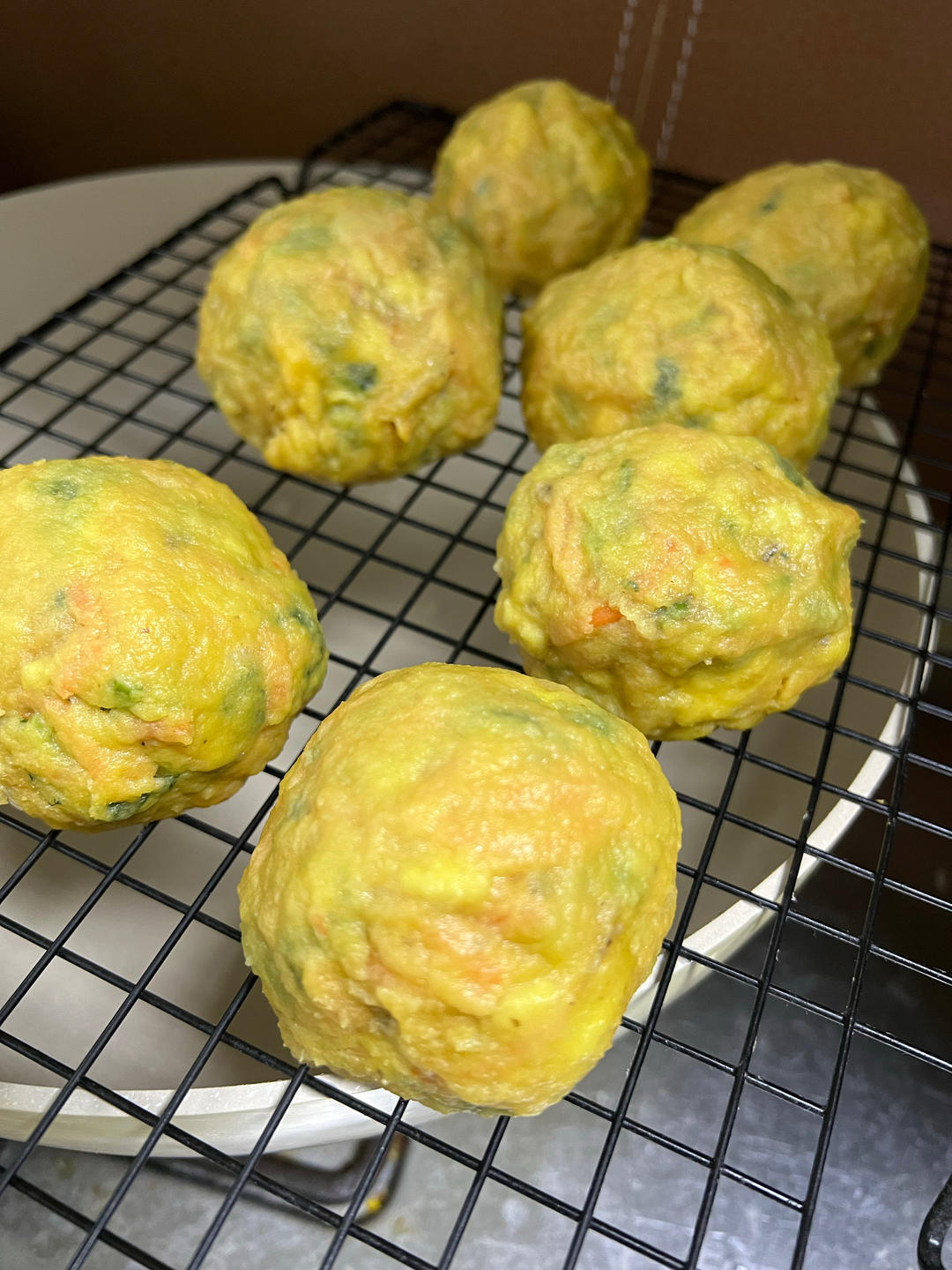 （减脂）玉米面菜团子