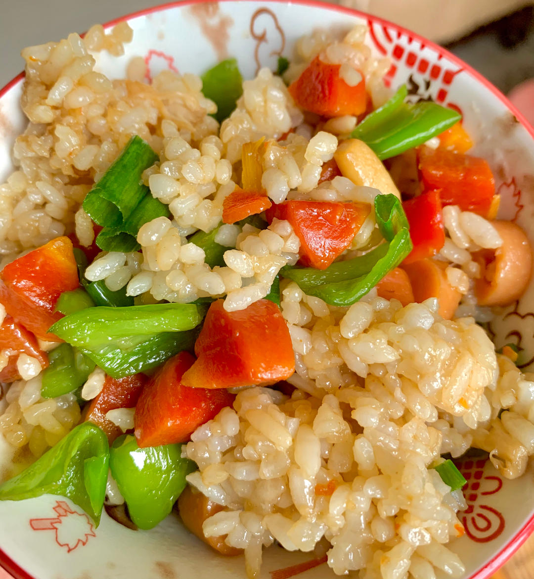 七彩果蔬炒饭－打败肉食