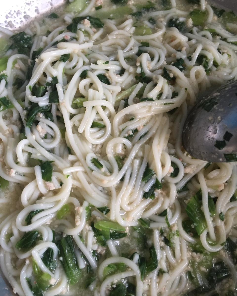 蒲公英20131020做的烂糊面(病号餐专用)