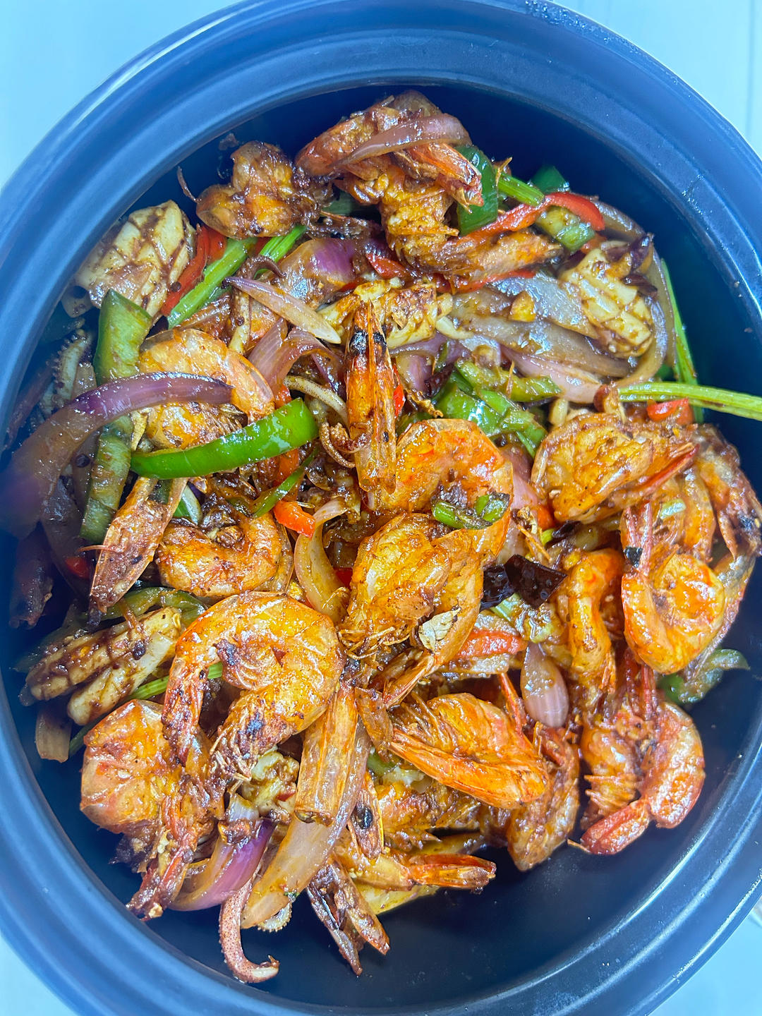 巨好吃的香辣干锅鱿鱼虾，快安排起来吧~