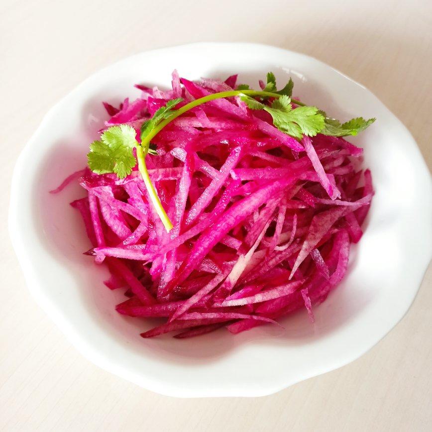 紫气东来‼️凉拌紫美人萝卜