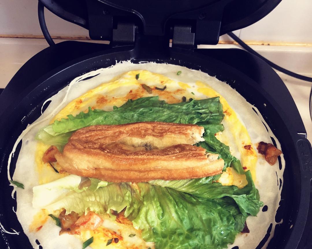 仿煎饼果子的超方便电饼铛鸡蛋煎饼