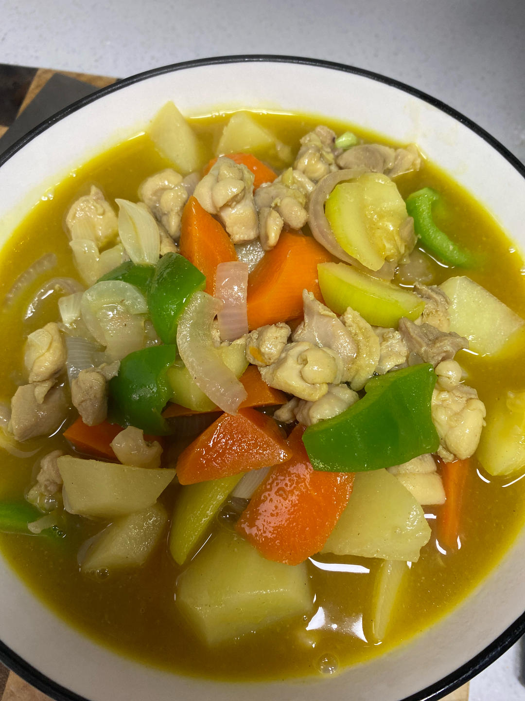 土豆咖喱鸡肉