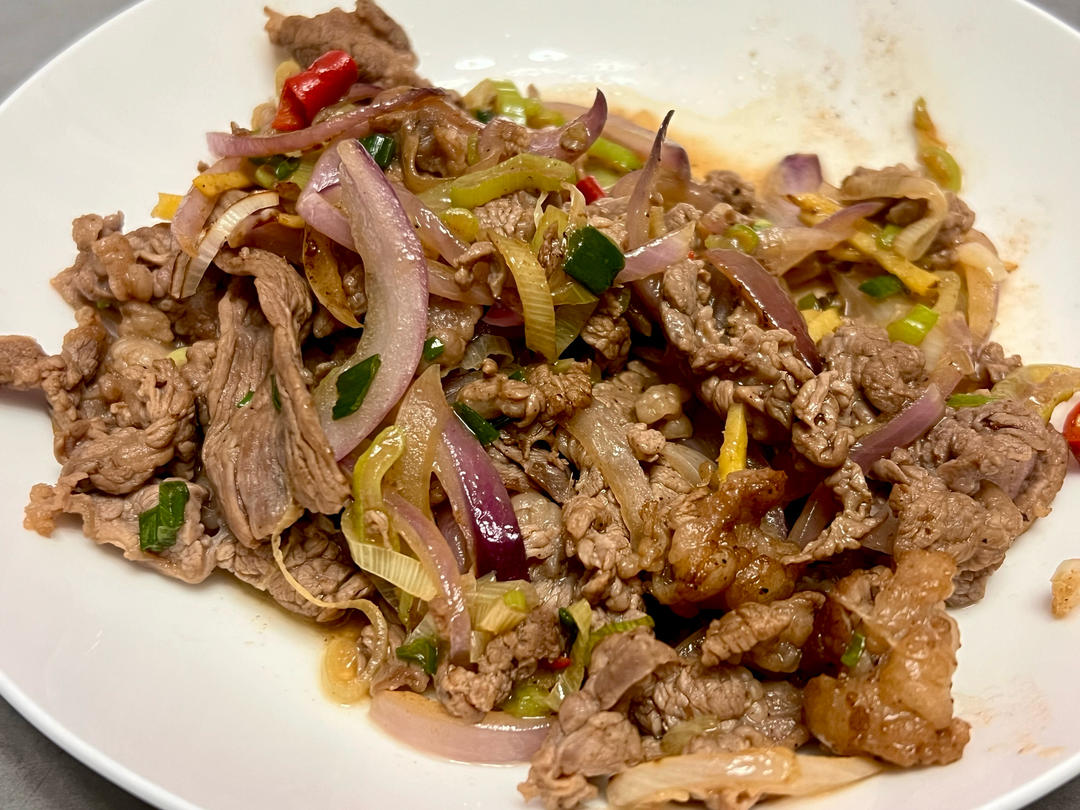 葱烧牛肉