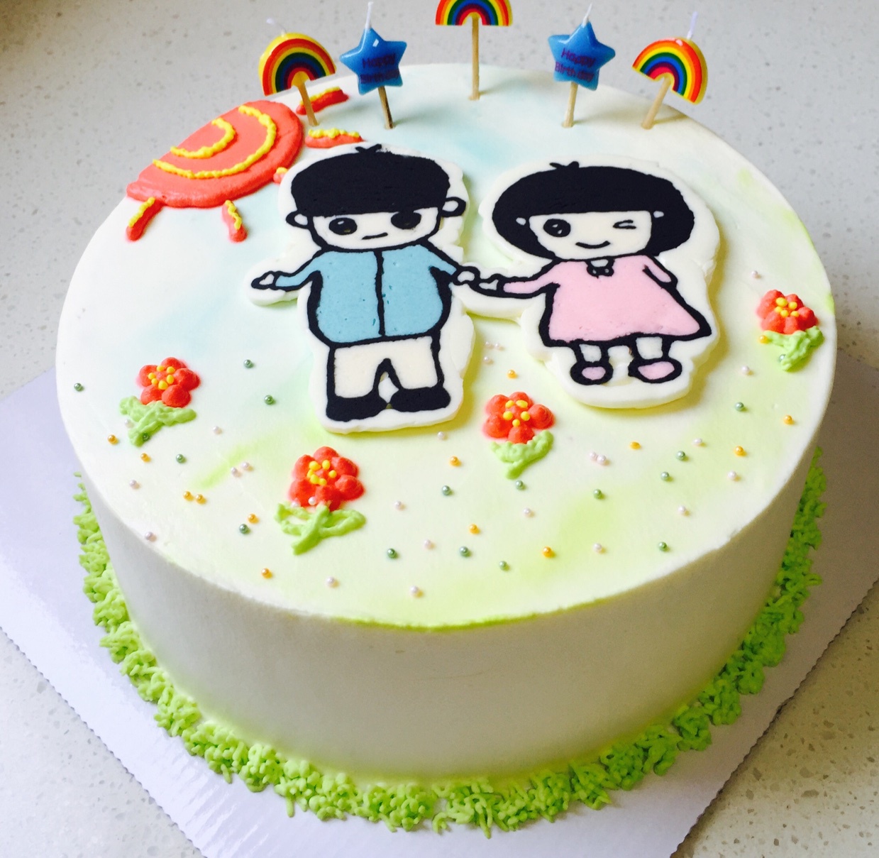 淡奶油裱花蛋糕