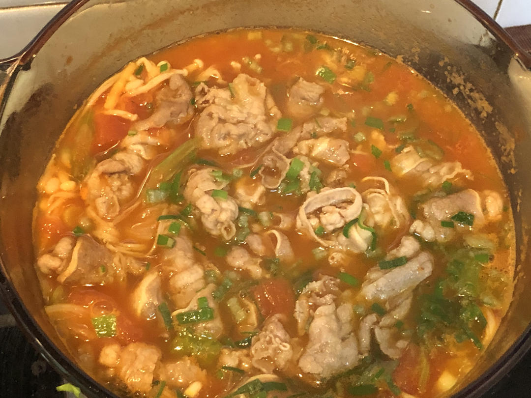 番茄肥牛金针菇