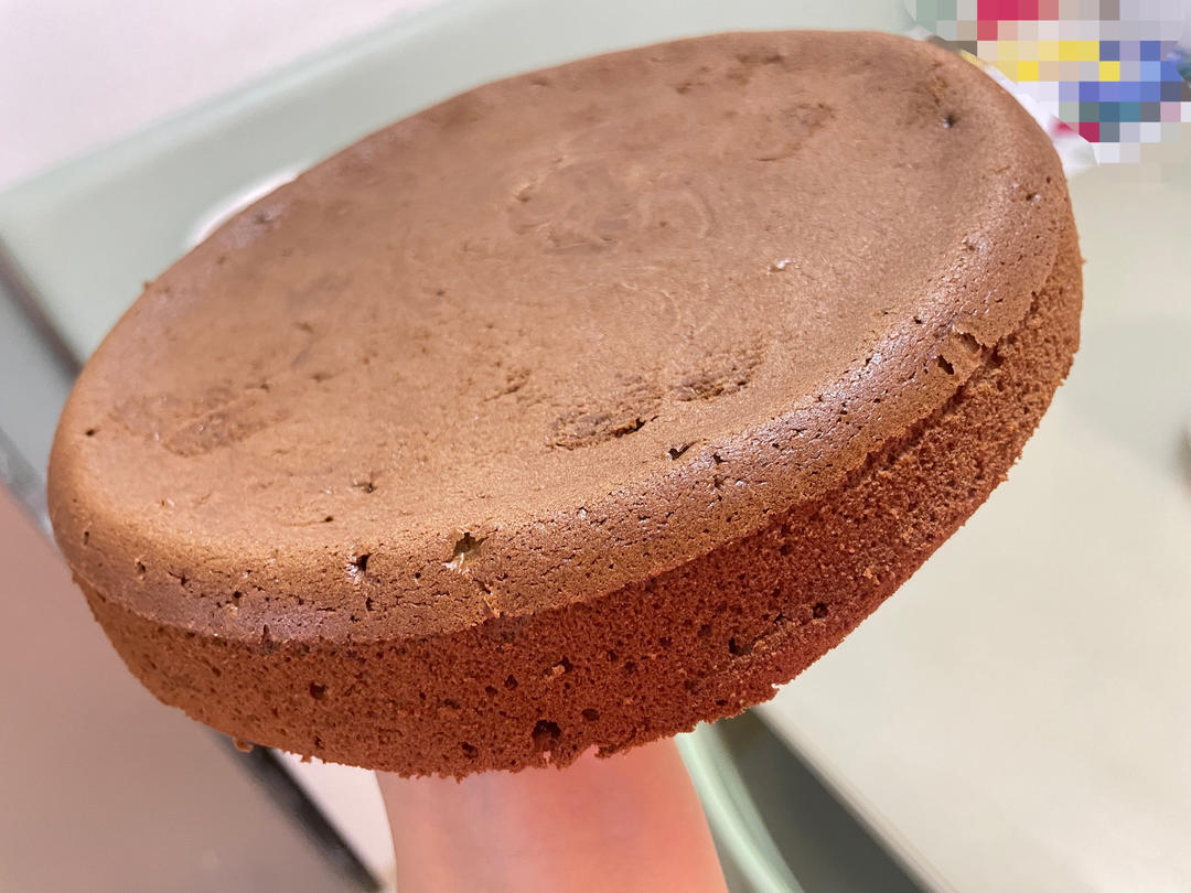 黑巧克力可可戚风